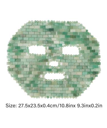 Jadestone Face Eye Mask - Spa Quality Facial Cover & Massage for Dark Circles - Fuchsite Quartzite - Buy Online on GoSupps.com