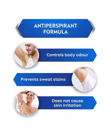 Nivea Men Roll On Anti Perspirant 1.7oz, Pack of 3 - Fresh Active Ocean Extracts, 48hr Protection - Buy Online on GoSupps.com