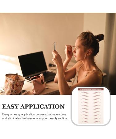 TOPBATHY Autocollants pour Sourcils Imperm ables Effet R aliste Kit Maquillage Brun 3 Feuilles Transfert D Eau pour Modeler et Entretenir Sourcils Naturels - Buy Online on GoSupps.com
