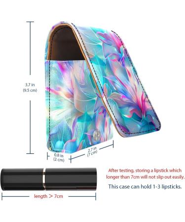 Travel Lipstick Organizer Case - Portable Makeup Bag with Mirror | Colorful Floral Design - A810e4btok - Buy Online on GoSupps.com