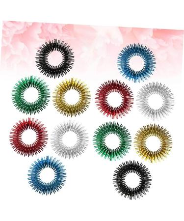 Solustre 36 STK Finger Rings Toy Set - Mini Acupressure Roller for Kids | Stress Relief Finger Massage Device - Buy Online on GoSupps.com