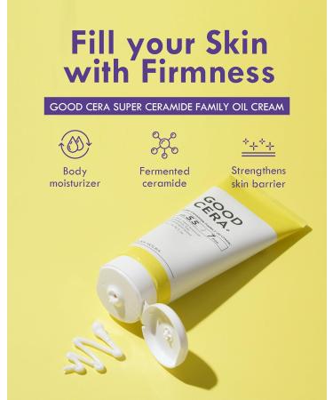 HOLIKA HOLIKA Good Cera Super Ceramide Oil Cream 6.76 fl oz | Best Ceramide Moisturizer for Dry Skin | Hydrating Face & Body Lotion for Men & Women - Buy Online on GoSupps.com