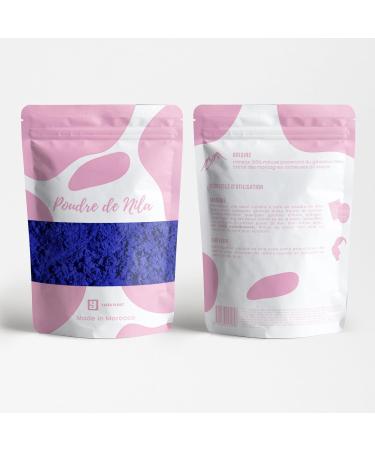 Yarra Planet Moroccan Blue Lightening Nila Powder | 100% Natural Blue Nila Pigment | Blue Nila Powder Lightens Dark Areas Skin | Indigo Hair Powder | Royal Blue Nila Face Mask - Buy Online on GoSupps.com