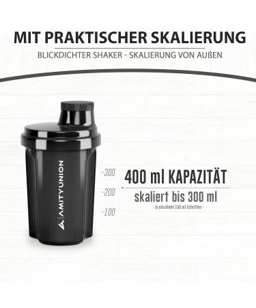 Protein Shaker 300 ml Heaven Leak-Proof BPA-Free with Click Sieve and Scale for Creamy Whey Shakes Fitness Cups for Isolate - Buy Online on GoSupps.com