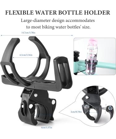 Joeleli Bicycle Water Bottle Holder & Coffee Cup Rack - Adjustable Cycle Beverage Holder for Bikes & Motorcycles - Buy Online on GoSupps.com