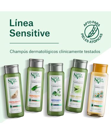  NaturVital NaturVital 6-pack of shampoos for oily sensitive hair paraben and silicone free natural dermatologically tested for atopic and sensitive skin for men and women 6 x 300 ml - Buy Online on GoSupps.com