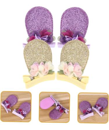 FRCOLOR 6 Pairs bunny ear hair clip easter hair barrettes bunny ears hair clips chinese new year costume rabbit hairpins sequin rabbit hair clips Sequin Glitter delicate top clip baby girl - Buy Online on GoSupps.com