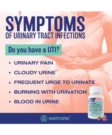 WELMATE UTI Comfort & Gut Health Essentials: Urinary Pain Relief Phenazopyridine 99.5mg (72 Ct) & Bifidobacterium Probiotic (200 Ct) | Complete Urinary and Digestive Support Package - Buy Online on GoSupps.com