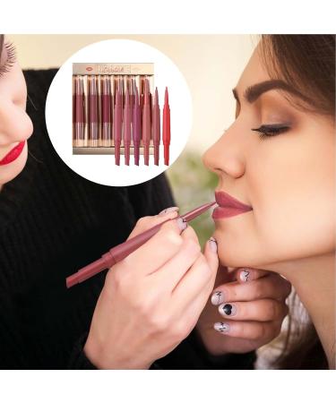 Combo Crayon L vres et Rouge L vres | Set de 6 Pi ces Combo Crayon L vres et Rouge L vres Mat pour Femme - Gloss Maquillage Beaut R sistant aux Traces pour Sorties Voyages Ext rieur - Buy Online on GoSupps.com