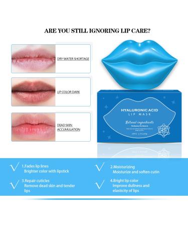 Fasurid Hyaluronic Acid Lip Mask - 20Pcs Moisturizing Gel Treatment for Lip Lines, Plumping, Anti-Wrinkle, and Anti-Aging Care - Includes Dead Skin Removal and Hydration Essence - Buy Online on GoSupps.com