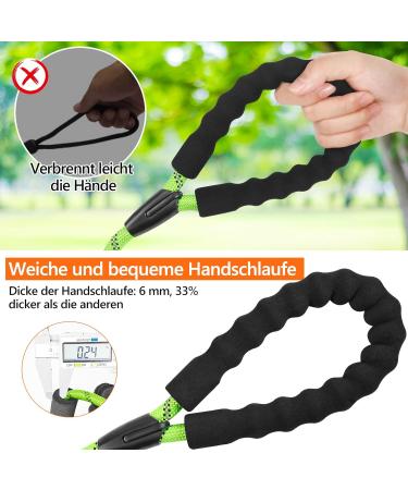 X Ben Tow Lines for Dogs - 30m Thick Dog Leash with Padded Handle | Training Leash for Small & Medium Dogs | Lockable Carabiner | Apple Green - Buy Online on GoSupps.com