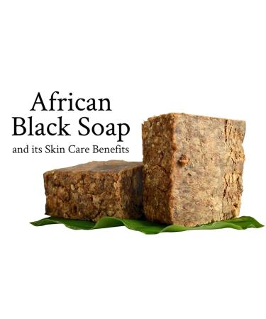 Organic Raw African Black Soap - 100% Vegetable Chemical-Free & Cruelty-Free | Fight Skin Conditions | Nature's Beauty Secret from Ghana - Buy Online on GoSupps.com