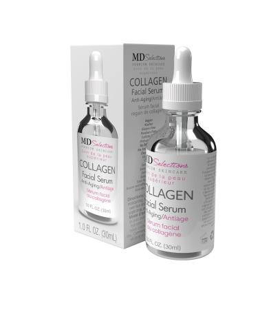 Collagen Facial Serum Tighten Firm & Smooth with Collagen Peptide & Green Tea Advanced Collagen Repair Anti Aging Facial Formula 1 Oz MD Selections Collagen Facial Serum (Pack of 1) - Buy Online on GoSupps.com
