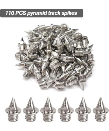VONLUXE 1/4 Inch Stainless Steel Track Spikes - 110pcs Pyramid Spikes with Wrench for Sprint & Cross Country Shoes - Buy Online on GoSupps.com