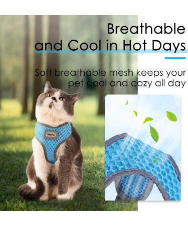 Thinkpet No-Pull Dog Harness Leash Set - Breathable Adjustable Safety Harness for Small Medium & Large Dogs - Soft Reflective Control - Ideal for Running - Blue (1 Pack) - Buy Online on GoSupps.com