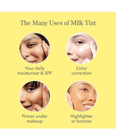 Beekman 1802 Milk Tint Face SPF 43 - Oxybenzone Free Tinted Mineral Sunscreen & Moisturizer for Sensitive Skin - Cruelty Free Makeup Primer - 1 oz - Buy Online on GoSupps.com
