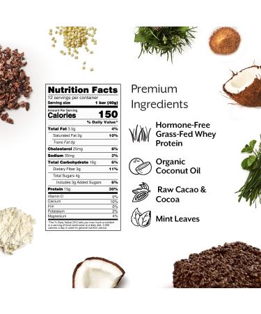 Promix Protein Puff Bars 12-Pack - Mint Chocolate - Marshmallow Crispy Treat | High Protein, Low Calorie, Non-GMO Snack - Buy Online on GoSupps.com