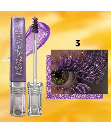  Qidures Glitter Mascara for Women 5g Volumizing Waterproof - Smudge-Proof Mascara - For Sensitive Eyes Evening Date Wedding Concert Show Gift - Buy Online on GoSupps.com