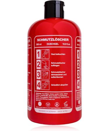 Accentra shower gel DIRT EXTINGUISHER in bottle with fire extinguisher look 500ml fragrance Musk refillable red - Buy Online on GoSupps.com