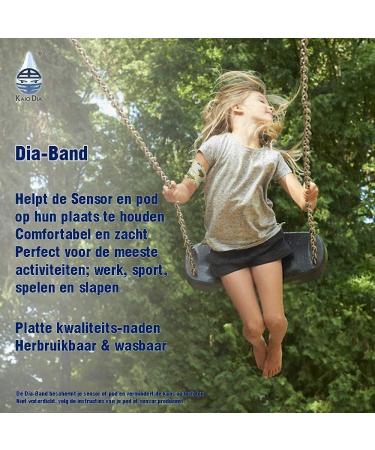 Comfortable Dia Band for Kids | Glucose Sensor Protection Bracelet for Freestyle Libre Medtronic Dexcom & Omnipod | Reusable Diabetic Band (Junior 20-22 cm) - Buy Online on GoSupps.com