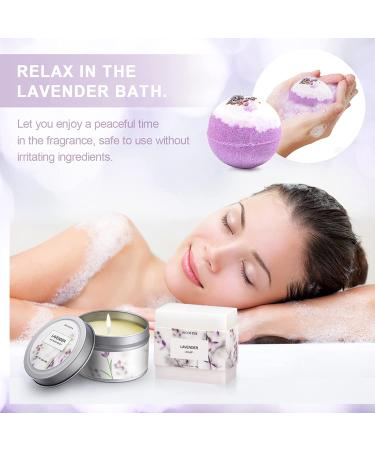 Birthday Spa Gift Set for Women - Lavender Bubble Bath & Wine Tumbler Combo - Buy Online on GoSupps.com