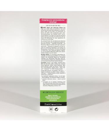 SANTE Vitamin B12 Toothpaste (5 x 75 ml) - Organic Vegan Fluoride Toothpaste with Sage & Lemon Flavor | Natural Cosmetics for Healthy Teeth - Buy Online on GoSupps.com