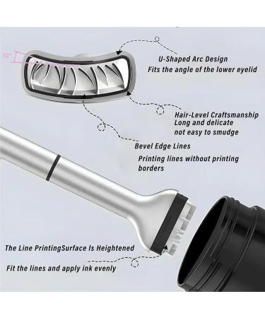 Lower Lash Stamp Lower Eyelash Stamp 2-in-1 Waterproof Eyeliner Artifact Set Reusable Eyelash Stamp tool Lower Eyelash Stamps Eye Liner Eye Makeup Tool (Black 1) - Buy Online on GoSupps.com