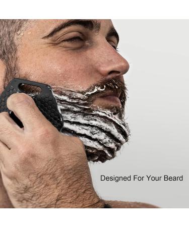 Beard Exfoliating Brush Soft Silicone Face Scrubber Promotes Hair Growth Enhances Circulation Deep Cleansing Easy Storage with Suction Cup Skin Friendly (Black) - Buy Online on GoSupps.com