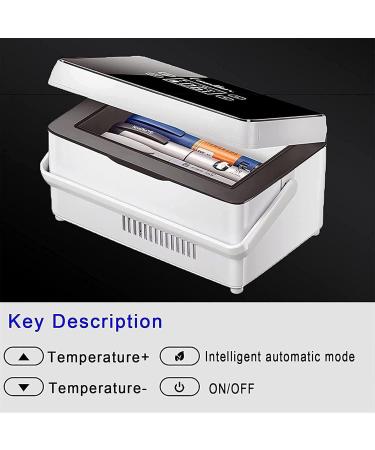 Insulin Cooler Travel Case USB Mini Medicine Refrigerator Portable Insulin Cooler Box 0-8 Degree USB Rechargeable Insulin Cooler Case in Car and Home Singlebattery - Buy Online on GoSupps.com