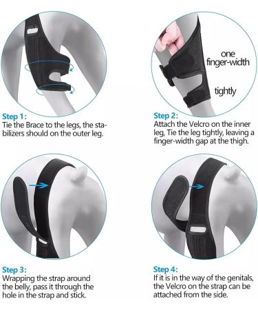 BESUFY Dog Thigh Protector Reduce Pain Inflammation Pet Knee Brace High Strength Pet Accessories Black L L Black - Buy Online on GoSupps.com