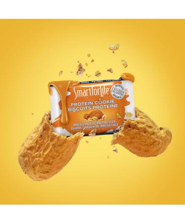 Smart for Life Peanut Butter Protein Cookies - High Protein Meal Replacement Snack with Super High Fiber - 12 Pack - Buy Online on GoSupps.com