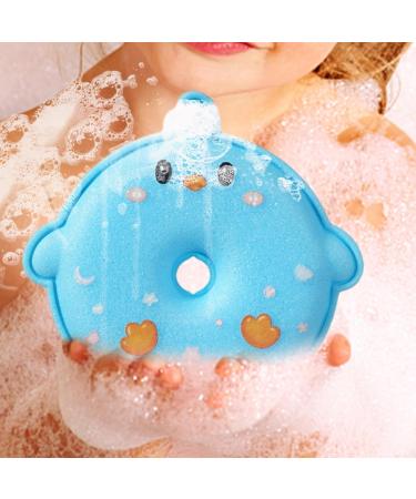 Shower Sponge for Body Scrubber Sponge Bath Ball for Kids - Body Scrub Shower Ball for Hotel Bathroom Home Dormitory and Travel Blue - Buy Online on GoSupps.com