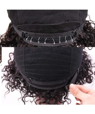 10 Brazilian Short Kinky Curly Human Hair Wig for Black Women - No Lace Front, Natural Color (1B) - Buy Online on GoSupps.com