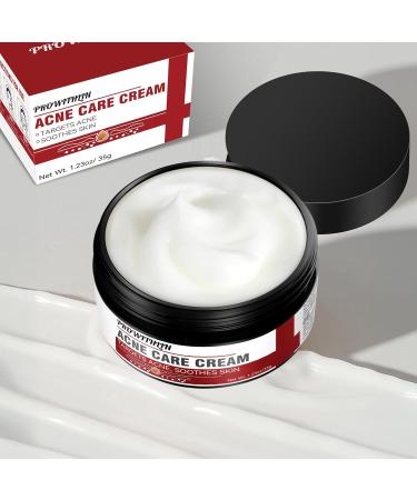 prowithlin Cr me Anti-Acn 35g Cr me Anti-Boutons Visage R duit Rapidement les Imperfections Solution Cibl e Contre les Boutons et l'Acn Convient Tous Types de Peau (35 Grammes) 35 Grammes - Buy Online on GoSupps.com