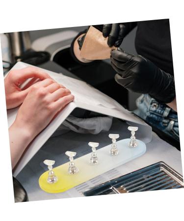 Ipetboom 1 Set Nail Practice Holder Nail Holders for Nail Painting Nail Display for Nail Painting Nail Rest Training Nail Display Diy Display Stands for False Nail Tip Aurora Oval Plastic - Buy Online on GoSupps.com