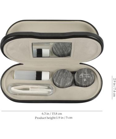 Shop Cabilock 2-in-1 Sunglasses & Contact Lens Case - Stylish PU Leather Travel Kit - Buy Online on GoSupps.com