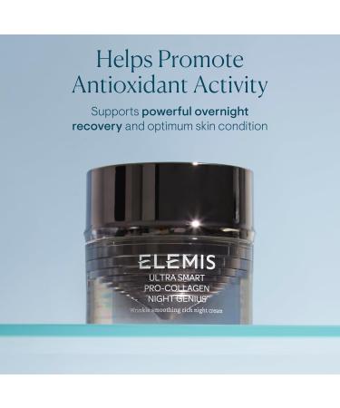 ELEMIS ULTRA SMART Pro-Collagen Night Genius | Powerful Anti-Wrinkle Rich Recovery Cream Replenishes Rejuvenates and Firms Skin Overnight 1.69 Fl Oz (Pack of 1) - Buy Online on GoSupps.com
