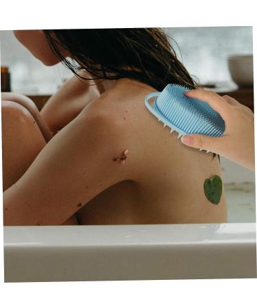 3pcs Double Sided Bath Brush Set - Baby & Body Silicone Scrubber - Buy Online on GoSupps.com