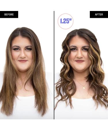 FoxyBae Titanium Hair Curling Iron - Rose Gold 1.25 Inch | Long-Lasting Curls & Healthy Shine | Best Hair Tool for Longer Hair Styling - Buy Online on GoSupps.com