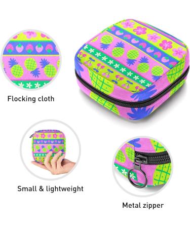 Colorful Fruits Sanitary Napkin Storage Bag Feminine Menstrual Cup Pouches Nursing Pad Holder Tampon Bags Portable Period Bag for Women Teen Girls 1Pcs Multi-colored 9 - Buy Online on GoSupps.com