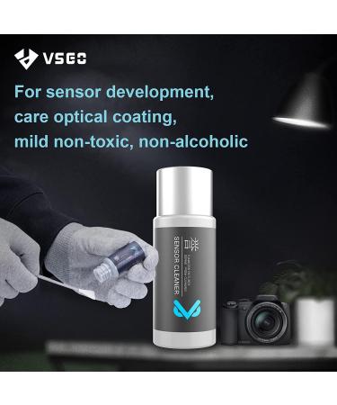 VSGO VS-S02-E APS-C Sensor Cleaning Kit - 10 Swabs & Cleaner Solution for Nikon Canon DSLR - Buy Online on GoSupps.com