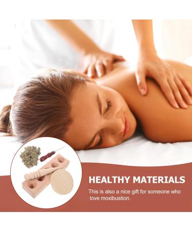 Solustre Wooden Aita Cone Maker Set - DIY Moxa Massage Tool for Home Use - Beech Wood Massage Column - Buy Online on GoSupps.com