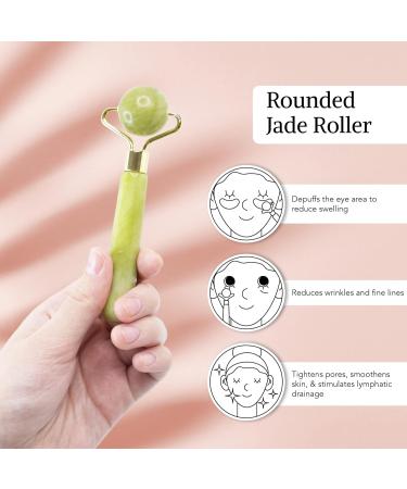 3-in-1 Jade Gua Sha & Face Roller Set - Natural Face Massage Tools for Puffy Eyes Saggy Skin & Muscle Relief | International Shipping Available - Buy Online on GoSupps.com