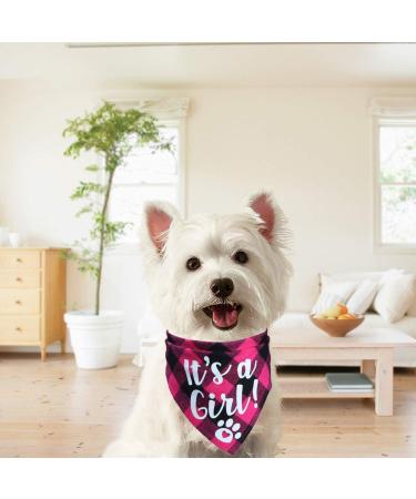 STMK It's A Boy It's A Girl Plaid Dog Bandana Pregnancy Announcement Plaid Dog Bandana Baby Announcement Plaid Dog Bandana Gender Reveal Photo Prop for Dog Puppy (Blue & Pink) - Buy Online on GoSupps.com