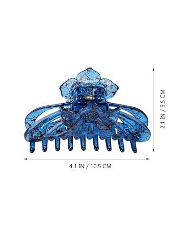 Transparent Blue Large Resin Hair Claw Clip for Women - Stylish Hair Accessories for Every Occasion - Buy Online on GoSupps.com