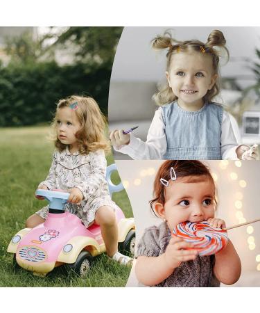 100PCS Snap Mini Hair Clips for Kids - Non-Slip Metal Barrettes in 20 Colors, Perfect for Girls & Toddlers - Buy Online on GoSupps.com