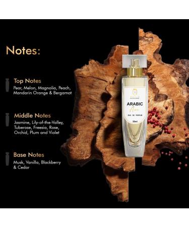 RAWL's Arabic Aura Perfume for Men & Women 50ml | Pear Jasmine Vanilla & Cedarwood | Long-Lasting Eau de Parfum for All Skin Types - Buy Online on GoSupps.com