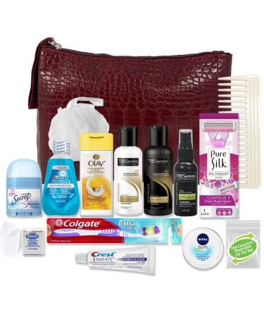 Convenience Kits International Women's Premium 16 PC Travel Kit Featuring: Tresemme Hair Travel-Size Products and Hair and Bathing Essentials (8118)
