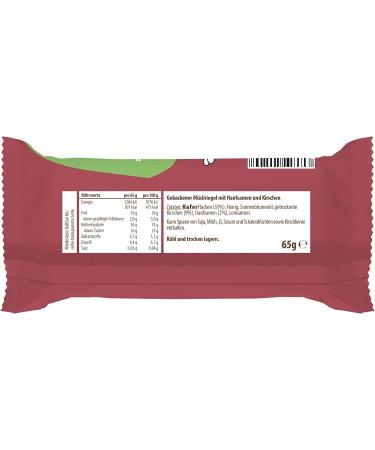 Buy Hafer Full Flapjack Hemp Sauerkirsch - 18 x 65g Cereal Bars | Handmade No Added Sugar Nut-Free Oats & Honey | International Shipping - Buy Online on GoSupps.com