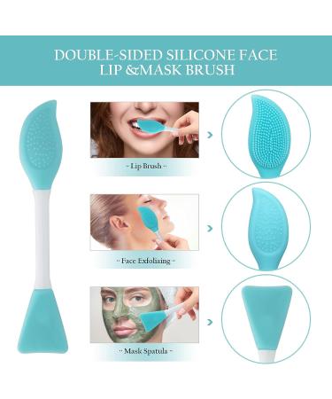 Silicone Dual-Sided Face Brush for Gentle Facial Cleansing - Manual Facial Cleaning Tool for Deep Skin Care - Buy Online on GoSupps.com